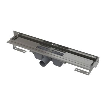 AlcaPlast APZ4-1150 - Podlahový žľab s okrajom pre perforovaný rošt a s nastaviteľným límcom ku stene