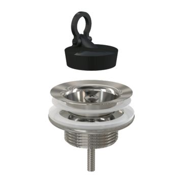 AlcaPlast A439 - Výpusť umývadlová G 5/4" kov, gumová zátka