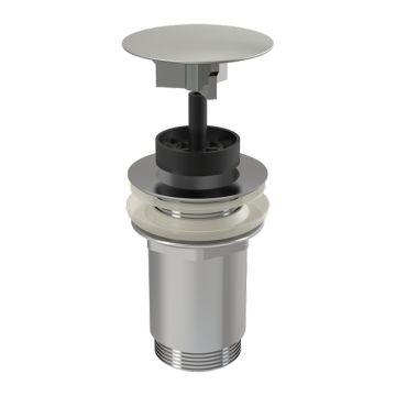 AlcaPlast A396 - Výpusť umývadlová G 5/4" pre umývadlá bez prepadu, veľká neuzatvárateľná zátka, kov, chróm-lesk