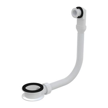 AlcaPlast A328B - Umývadlový prepad pre umývadlá bez integrovaného prepadu, biela