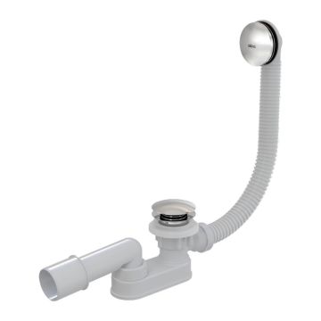 AlcaPlast A507CKM - Sifón vaňový CLICK/CLACK, dĺžka 57 cm, kov, chróm-lesk