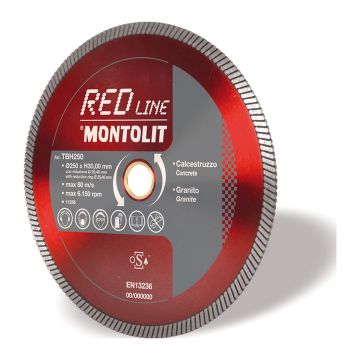 Montolit TBH300 – TURBO diamantový kotúč na betón a žulu, mokrý/suchý rez, Ø300mm