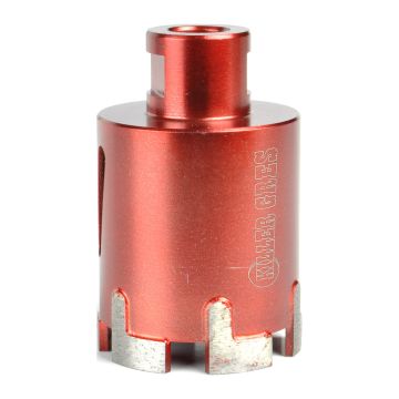 Montolit FT-S50 – Diamantová korunka Killer na suché vŕtanie, na uhlovú brúsku, keramika/slinutá dlažba (gres)/kameň, Ø50mm