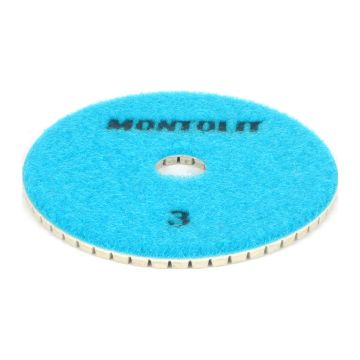 Montolit PDR3 – Leštiaci diamantový kotúč na keramiku a kameň, Ø100mm, suchý/mokrý, na unašeč PDR