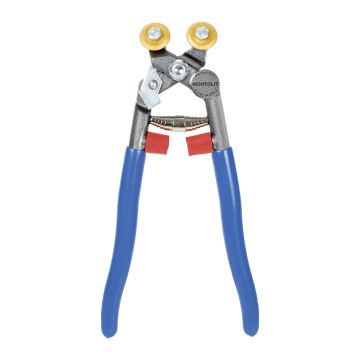 Montolit 55W2-KER – Štiepacie kliešte na sklenenú mozaiku a tvrdé obklady pre výtvarníkov, titánové kolieska, zámok rukovätí