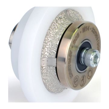 Montolit B05 – Diamantová brúsna fréza MONDRILLO na zaoblenie hrán do oblúka, mokré/suché brúsenie